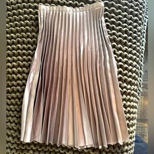 Silver Pleated skirt, Banana Republic